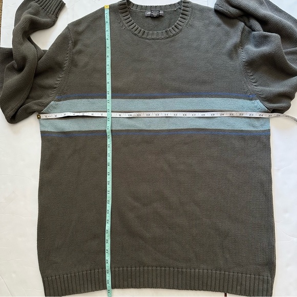 Eddie Bauer Men’s Crewneck Long Sleeve Cotton Knit Sweater Olive Green Tall XL - Picture 8 of 11